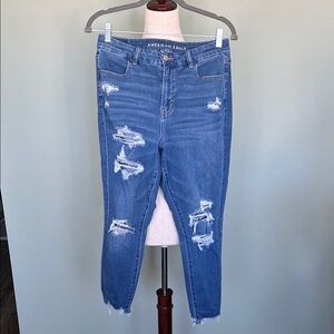 American Eagle Outfitters Blue Classic Dream Stretch Denim Jeans